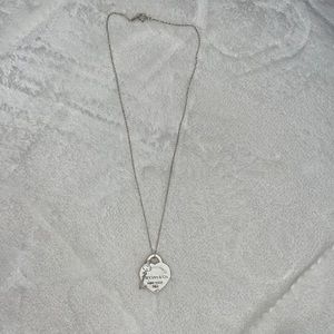 Return to Tiffany Heart Tag with Key Pendant Necklace